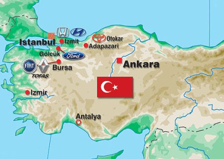 ترکیه یک میلیون خودرو صادر می‌کند